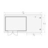 Abri de jardin en bois massif 11,49m² Bastrup 8 avec appentis 300cm – Karibu 
