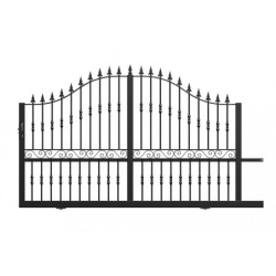 Portail coulissant ajouré en acier galavanisé DARGAVILLE - 18 coloris au choix - ROY