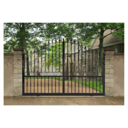 Portail coulissant ajouré acier galavanisé DARGAVILLE - 18 coloris au choix - ROY