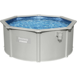 Piscine hors sol ronde Hydrium™ Ø300x120cm en acier laqué blanc - Bestway