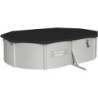 Piscine hors sol ovale Hydrium™ 500x360x120cm en acier gris - Bestway