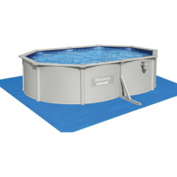 Piscine hors sol ovale Hydrium™ 500x360x120cm en acier gris - Bestway