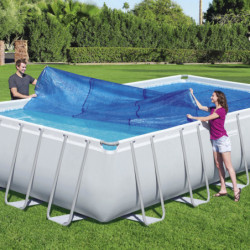 Bâche solaire 703x366cm pour piscine hors sol rectangulaire Bestway	