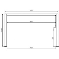 Pergola bioclimatique autoportante en aluminium anthracite 4x3m - X-METAL