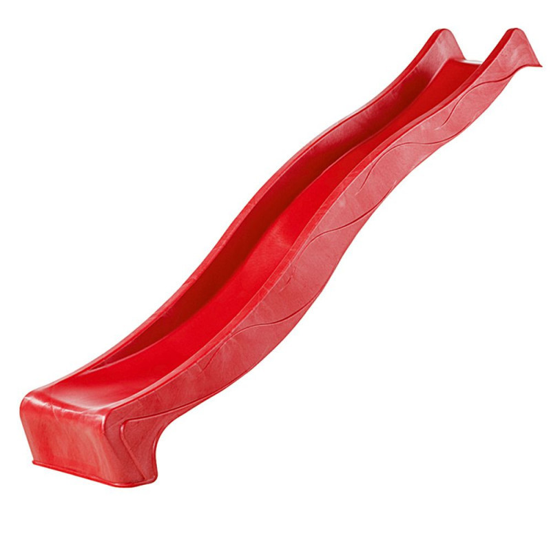 Toboggan à vagues en plastique - rouge - pour plateforme H.150cm – Karibu