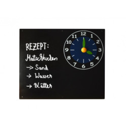 Tableau à craie avec horloge – Karibu