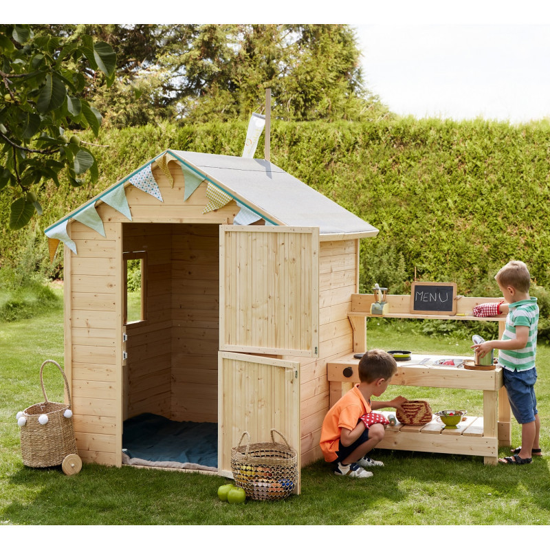 Cabane de jeux en bois JASMINE 221x127x162cm – SOULET