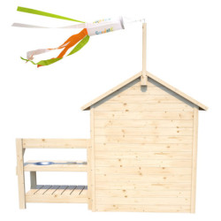 Cabane de jeux en bois JASMINE 221x127x162cm – SOULET