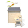 Cabane de jeux en bois BLANCHE 302x130x162cm – SOULET