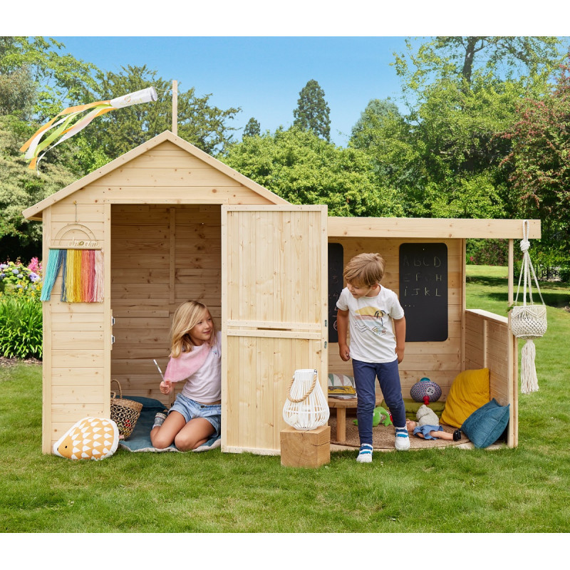 Cabane de jeux en bois SARAH 255x130x162cm – SOULET