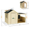 Cabane de jeux en bois SARAH 255x130x162cm – SOULET