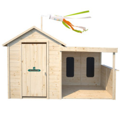 Cabane de jeux en bois SARAH 255x130x162cm – SOULET