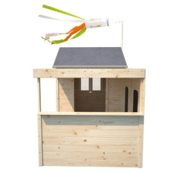 Cabane de jeux en bois SARAH 255x130x162cm – SOULET