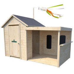 Cabane de jeux en bois SARAH 255x130x162cm – SOULET