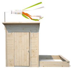 Cabane de jeux en bois PALM SPRINGS 264x160x160cm – SOULET