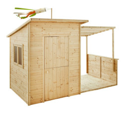 Cabane de jeux en bois SANTA BARBARA 246x160x160cm – SOULET