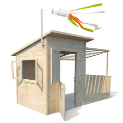 Cabane de jeux en bois SANTA BARBARA 246x160x160cm – SOULET