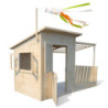 Cabane de jeux en bois SANTA BARBARA 246x160x160cm – SOULET