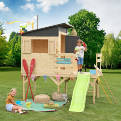 Cabane de jeux sur pilotis en bois PORTLAND 319x242x246cm – SOULET