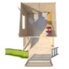 Cabane de jeux sur pilotis en bois PORTLAND 319x242x246cm – SOULET