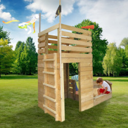 Cabane de jeux en bois PIRATE 133x315x228cm – SOULET