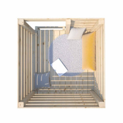 Cabane de jeux en bois SHOPPING 119x152x228cm – SOULET