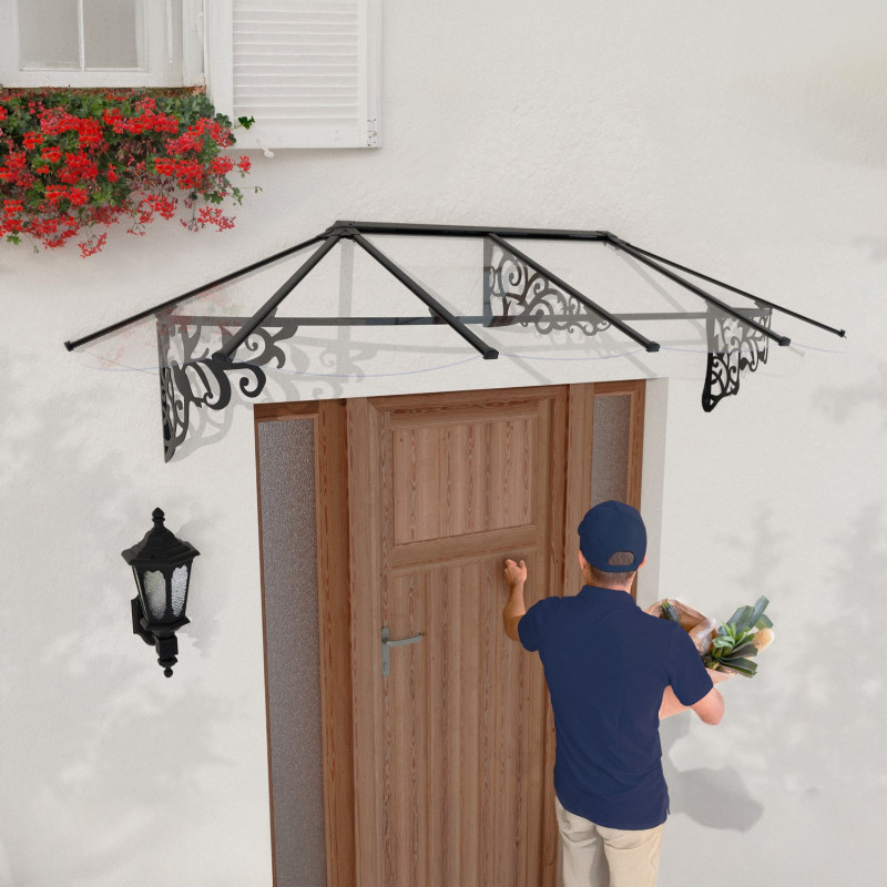 Auvent marquise en polycarbonate 4mm Lily XL™ 2600 – Canopia