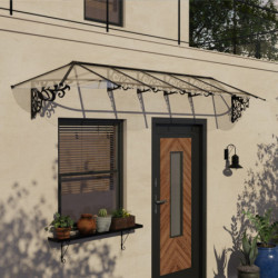 Auvent marquise en polycarbonate 4mm Lily XL™ 4100 – Canopia