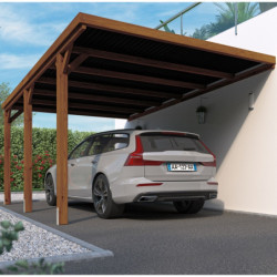Carport adossable 16,4m² en bois autoclave PEFC Victor – Cerland
