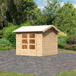 Abri de jardin en bois massif 5,95m² Theres 3 – Karibu