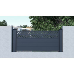 Clôture en aluminium anthracite 188,6xH.89cm FANCY GROW - X-Métal