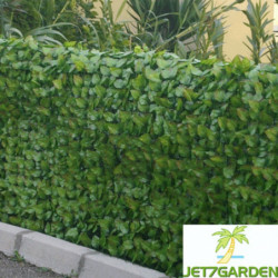 Haie artificielle feuilles de rosier 1x3m - Jet7garden