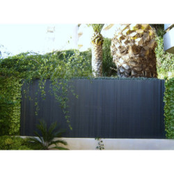 Canisse PVC double face renforcée 1,2x2,5m - coloris gris anthracite - Jet7garden