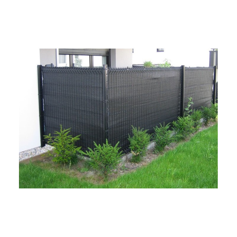 Filet brise-vue PEHD 1,2x10m - coloris gris anthracite - Jet7garden