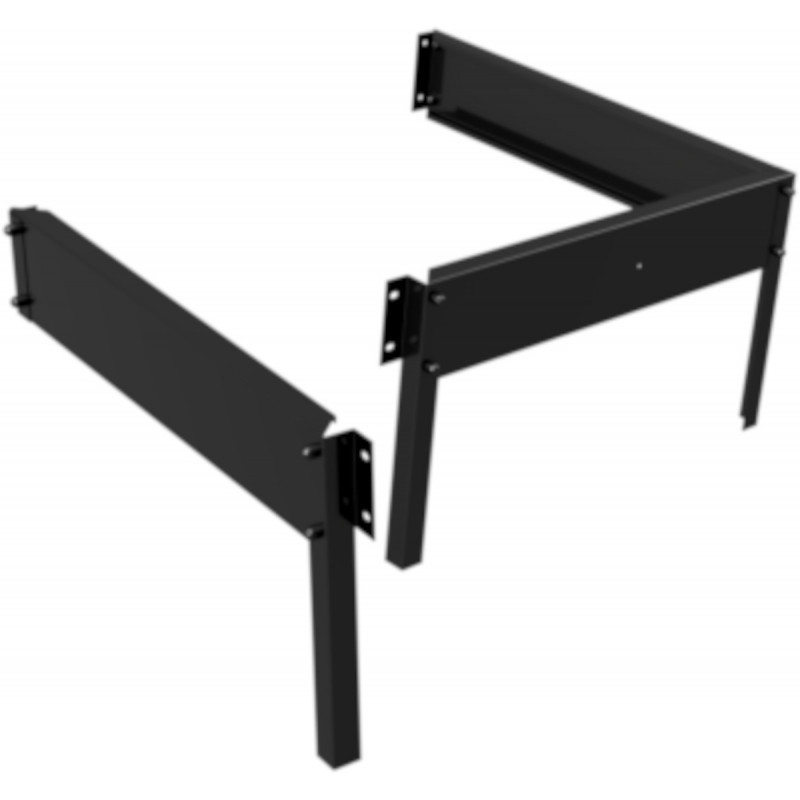 Embase pour serre Qube laquée noir 0,8m² de Halls