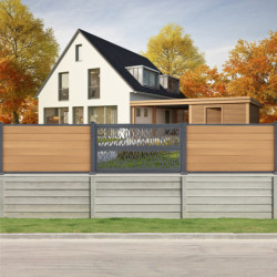 Panneau décoratif aluminium Arbora pour clôture personnalisable Compolife