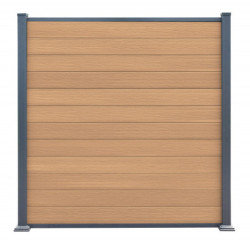 Clôture en bois composite premium 180xH.190cm - coloris bois vieilli - Compolife