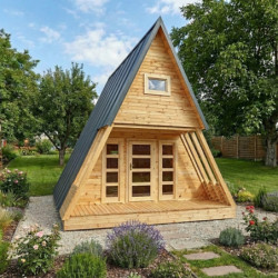 Maison de jardin en bois - TYPE A - 18m² surface habitable - Gardy Shelter