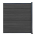 Kit dextension clôture 180x190 cm Compolife - Bois composite et aluminium - Anthracite