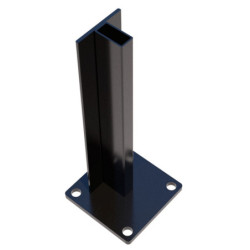 Kit d'extension pour clôture en bois composite premium 180xH.190cm Compolife - coloris gris anthracite