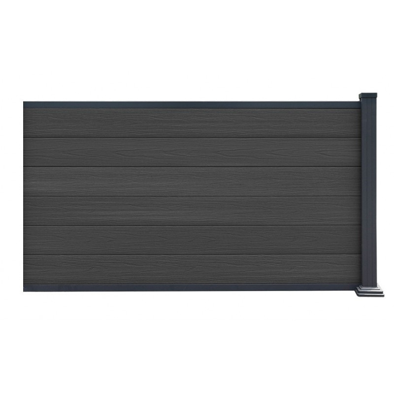 Kit d'extension pour clôture en bois composite premium 180xH.95cm Compolife - coloris gris anthracite