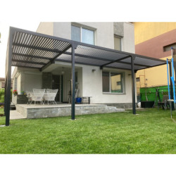 Pergola bioclimatique XXL 32,63m² en « L » - HABRITA