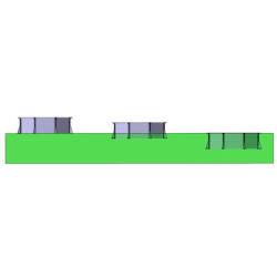 Piscine octogonale Tatihou 385cm en composite PVC/CHANVRE Justaposé