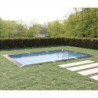 Piscine rectangulaire Portbail 480x320cm en composite PVC/CHANVRE Justaposé