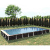Piscine rectangulaire Barfleur 635x320cm en composite PVC/CHANVRE Justaposé