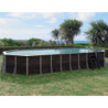 Piscine rectangulaire Barfleur 635x320cm en composite PVC/CHANVRE Justaposé