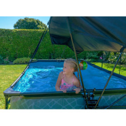 Voile d'ombrage de piscine hors sol rectangulaire 220x150cm – Exit Toys