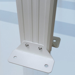 Pergola adossée 300x300cm en aluminium blanc et polycarbonate 4mm CIELO - DCB Garden