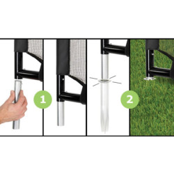 But de football en acier 180x120cm Maestro – Exit Toys