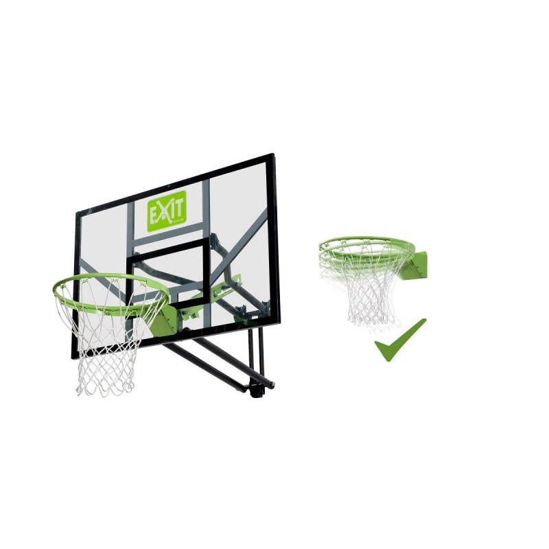 Panier de basket vert/noir pour fixation murale Galaxy avec cercle dunk – Exit Toys